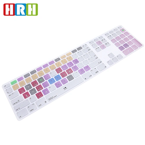 Steinberg Cubase Hotkey Shortcut Keyboard Cover Skin Protector For iMac G6 Desktop PC Keyboard Numeric Keypad Wired USB