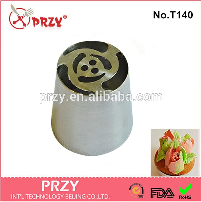 PRZY T140 wholesale stainless steel cake piping nozzles tips