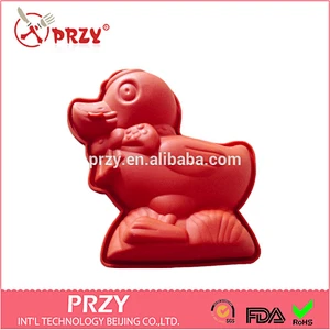 2015 newest modelling silicone duck cake pan