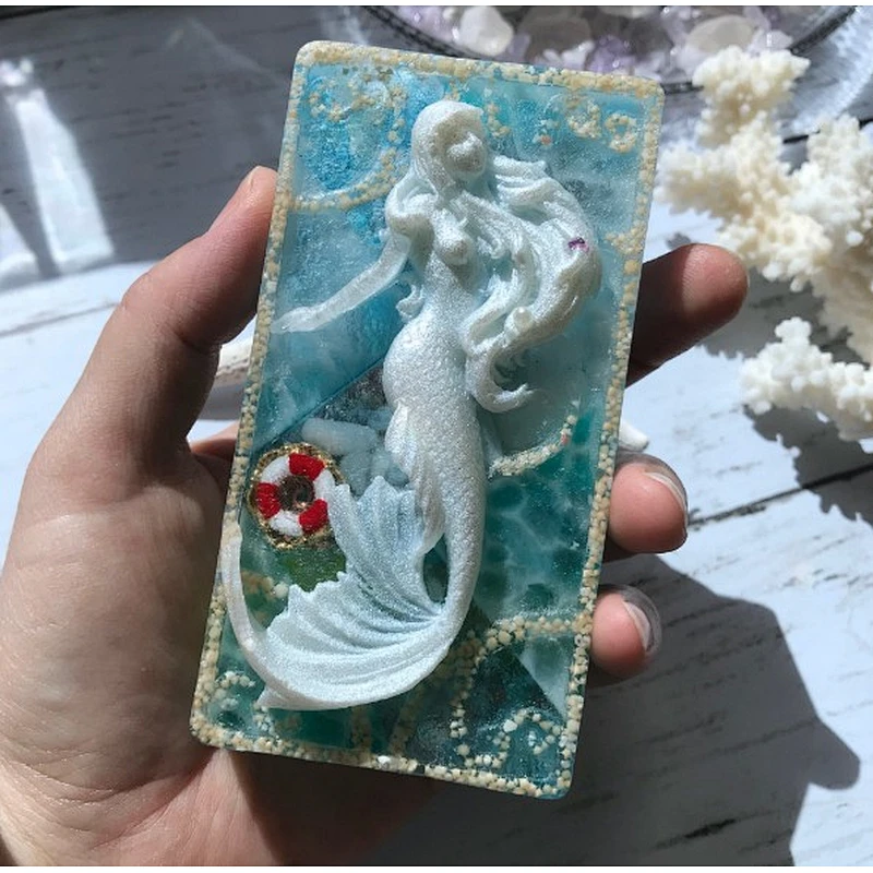 Mermaid soap mold silicone mould PRZY