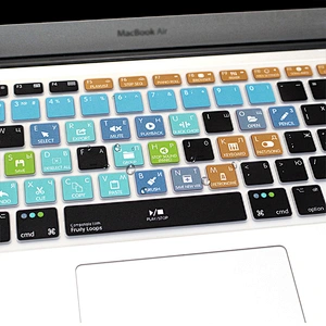 Waterproof Ultra-thin FL Studio Fruity Loops Shortcuts customRussian Laptop Keyboard Skins For Mac book Pro 15 Retina for mac 13