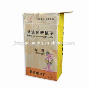 new design flexo, gravure, offset printing kraft paper bag for putty, cement