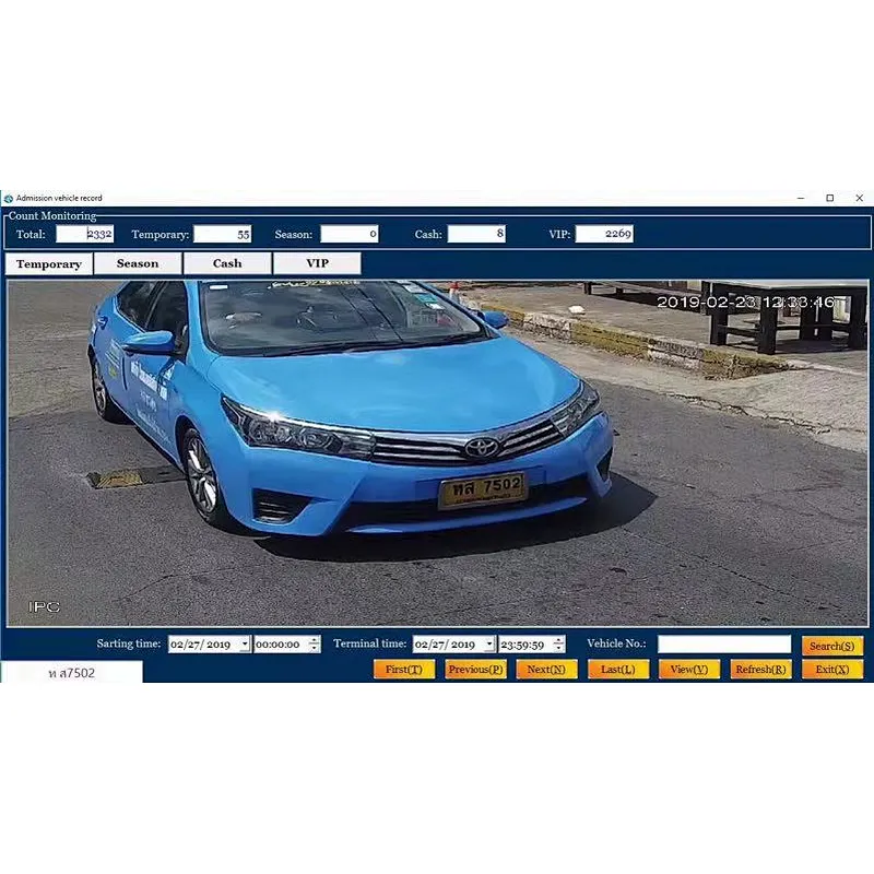 Thai Language LPR Camera License Plate Recognition System with Smart Car Parking System for Thailand