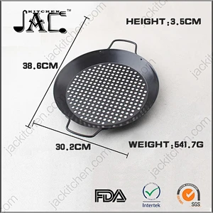 Stainless Steel Round Non Stick Grill Wok Topper for Kitchen