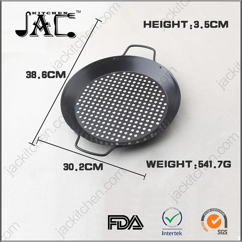 Stainless Steel Round Non Stick Grill Wok Topper for Kitchen