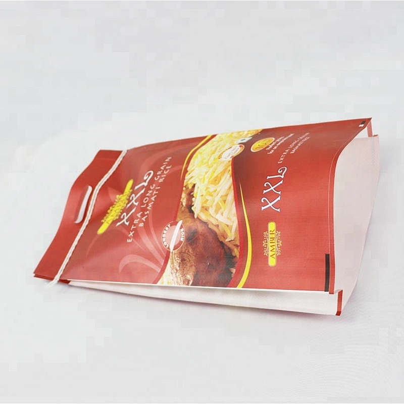 Polypropylene woven rice packaging bag , empty 5kg rice sack bag