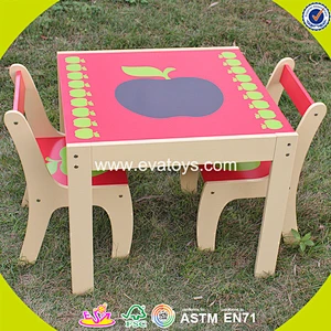 wholesale cheap kids wooden table and chair fashion children wooden table and chair W08G091