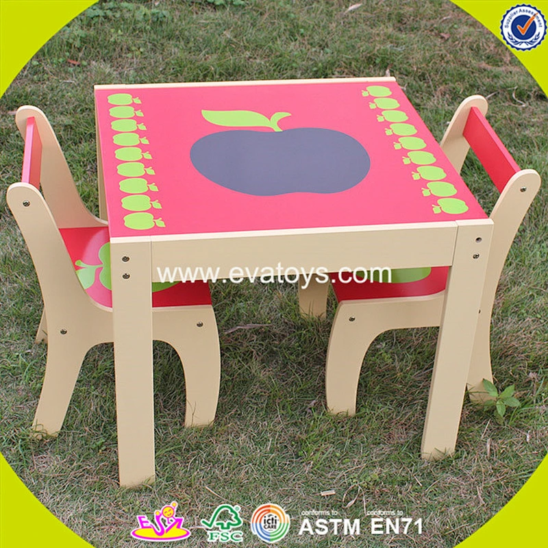 wholesale cheap kids wooden table and chair fashion children wooden table and chair W08G091