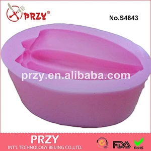 S4843 New Arrival Fondant Clay Soap Mold carambola Shape Silicone Cake Decoration