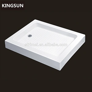 Square White Natural Stone Shower Tray