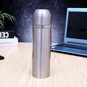Business Gift Vacuum Flask Double Wall Vacuum Cup Stainless Steel Water Bottle