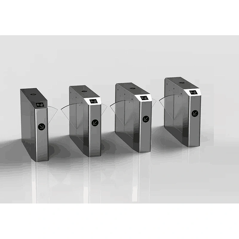 Access Control System Automatic Security High Speed Glass Flap Turnstile