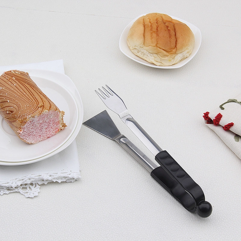 Manualbbq Tongs With Thermometer
