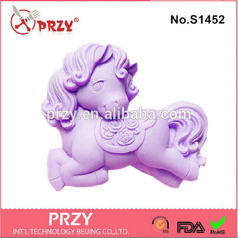 Animal horse handmade silicone soap mold
