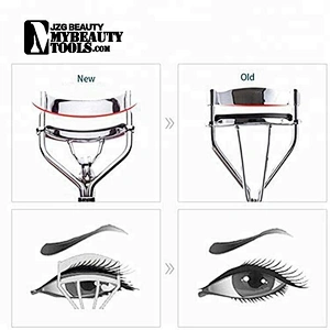 Gold stainless steel heated longer eyelash curler