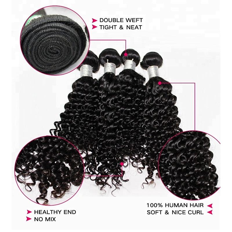 Virgin Remy Kinky Curly Brazilian Hair Weave