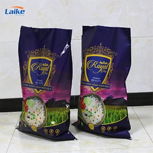 Custom print rice packaging bag 50kg 25kg with logo plastic woven bag pp woven bag for rice flour