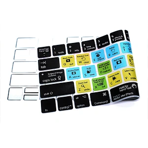 after effect keypad skins Shortcuts Silicone Keyboard Skin for macbook pro 15 touch bar a1707 display for macbook pro keypad