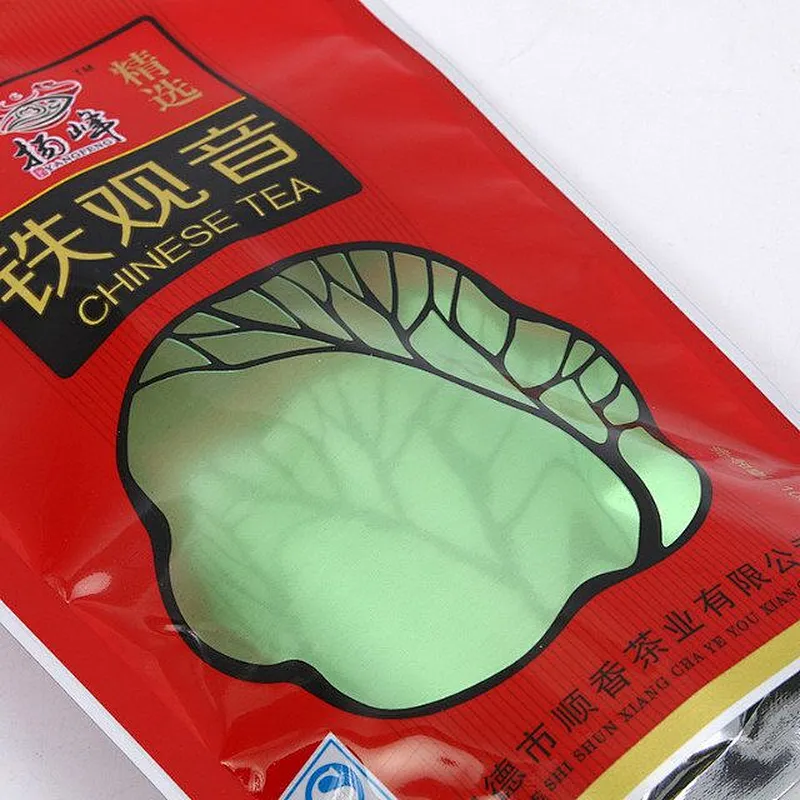 China supplier custom resealable transparent PE plastic bags for tea