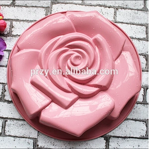 PRZY PR325 high quality silicone rose cake pan for baking