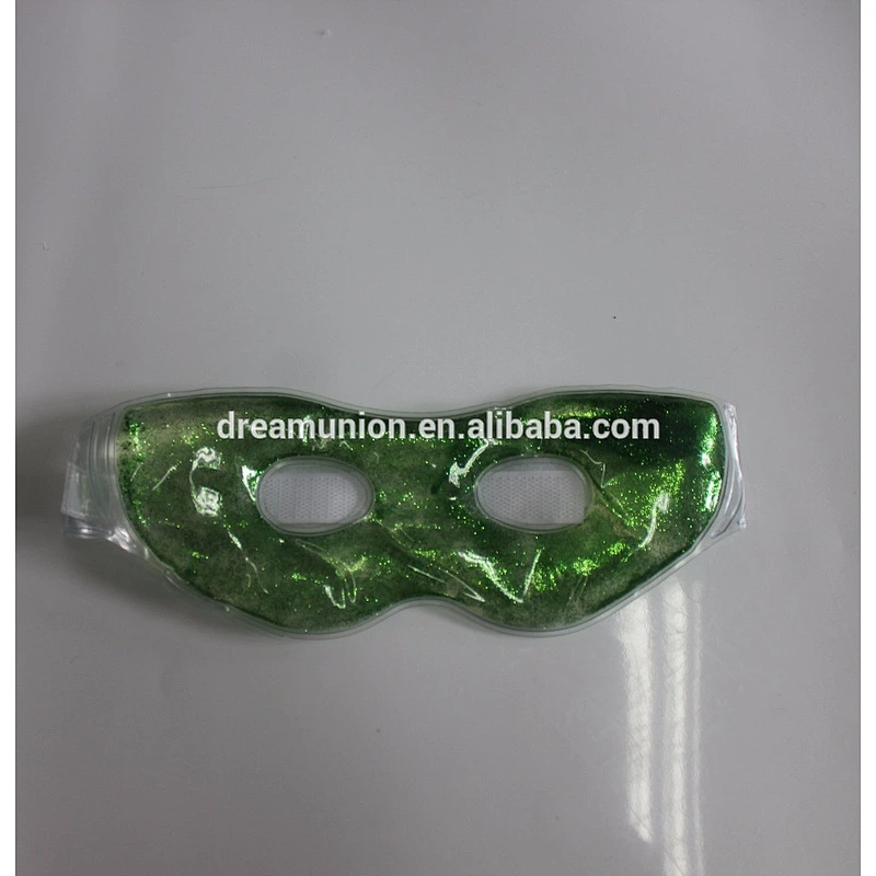 Gel Ice MASK new in wrapper .Relieves Eye Stress & Reduces Puffiness Pink