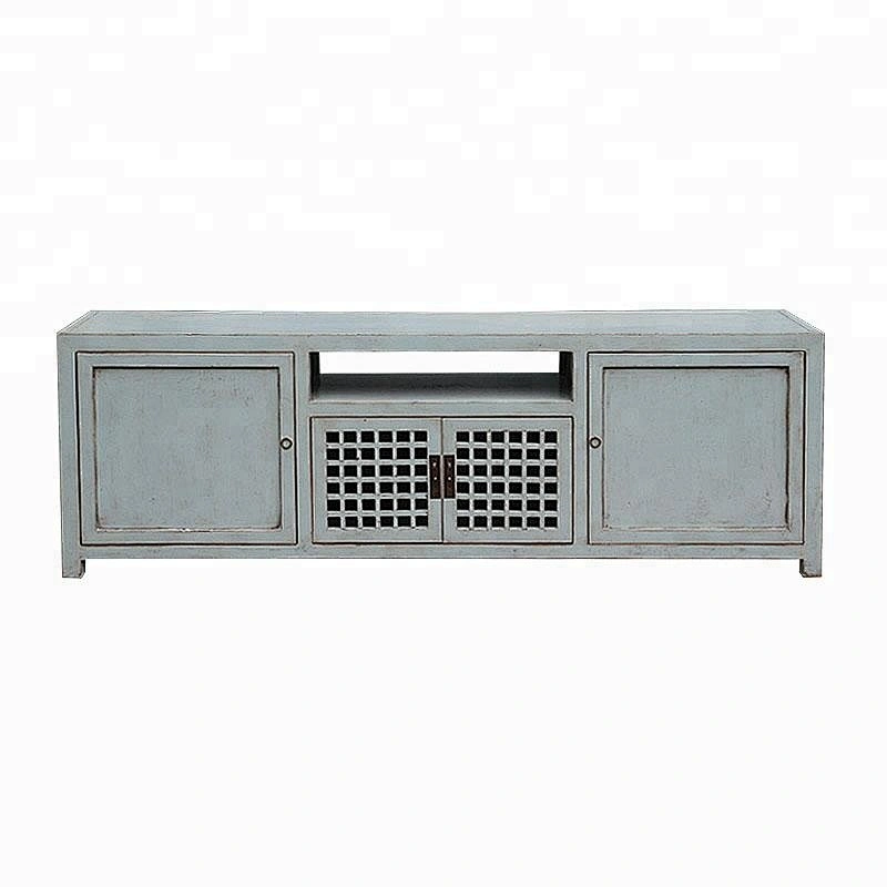 chinese antique solid wood pine tv console old furniture