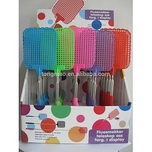 Plastic Square Bat Mosquto Repellent Device Telescopic Flyswatter