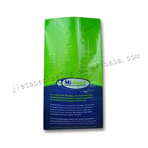 Professional manufacture plastic pp woven horse feed bag 20kg