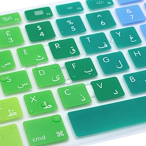 Rainbow custom keyboard skin English Arabic Silicone Skin laptop keyboard cover for macbook pro 13 cover A1466 European Version