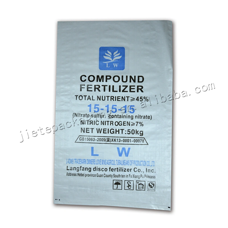 Factory supply customized pp woven compound fertilizer packaging bag 50kg