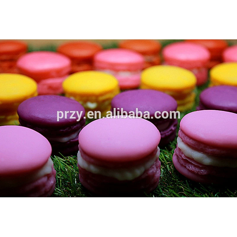 F1805 Mini Macaron cake mold Soap Mold Candle Mold Flexible Silicone mold