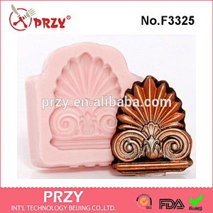 F3325 Silicone Mold Pillar Top Architecture Column Mold Perfect Mold for Wedding Cake Column Decorations Crafts