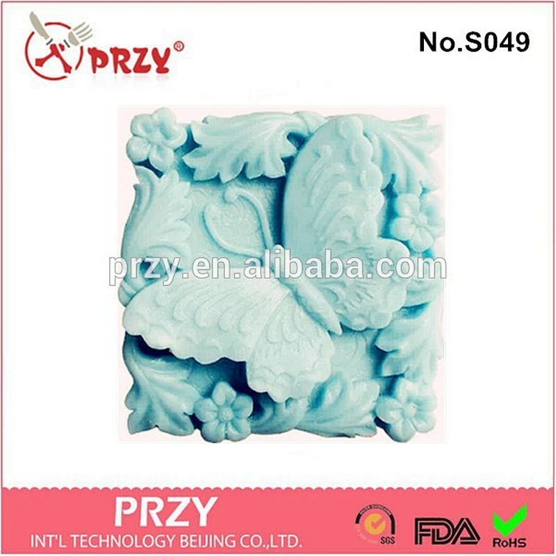 2015 DIY craft handmade butterfly silicone molds for soap making