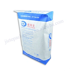 Customized 25kg 3 layer white kraft paper cement packing bag for dry mortar,gypsum,wall putty powder,tile adhesive