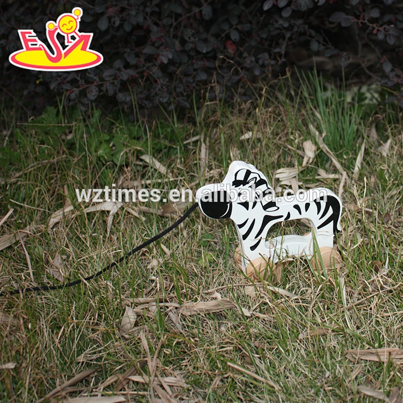 2018 wholesale baby wooden moving animal toy funny kids wooden moving animal toy wooden moving animal toy W05B141