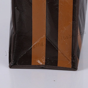 Black Promotional Custom Logo Printed pp non woven Tote Bag