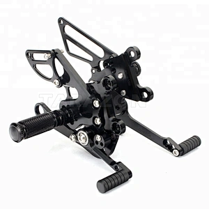 Adjustable Billet Aluminum Shift Brake Pedal Rear sets For Aprilia RSV 1000