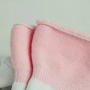 Cute lovely good quality wholesale newest cheap printed kids high-knee baby toddlers girl boypink plain socks