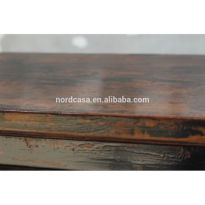 ANTIQUE RECYCLE WOOD CARVING CONSOLE TABLE