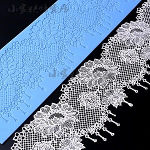 Flower silicone Lace mold fondant mold cake decorating tools chocolate mold wedding cake decoration