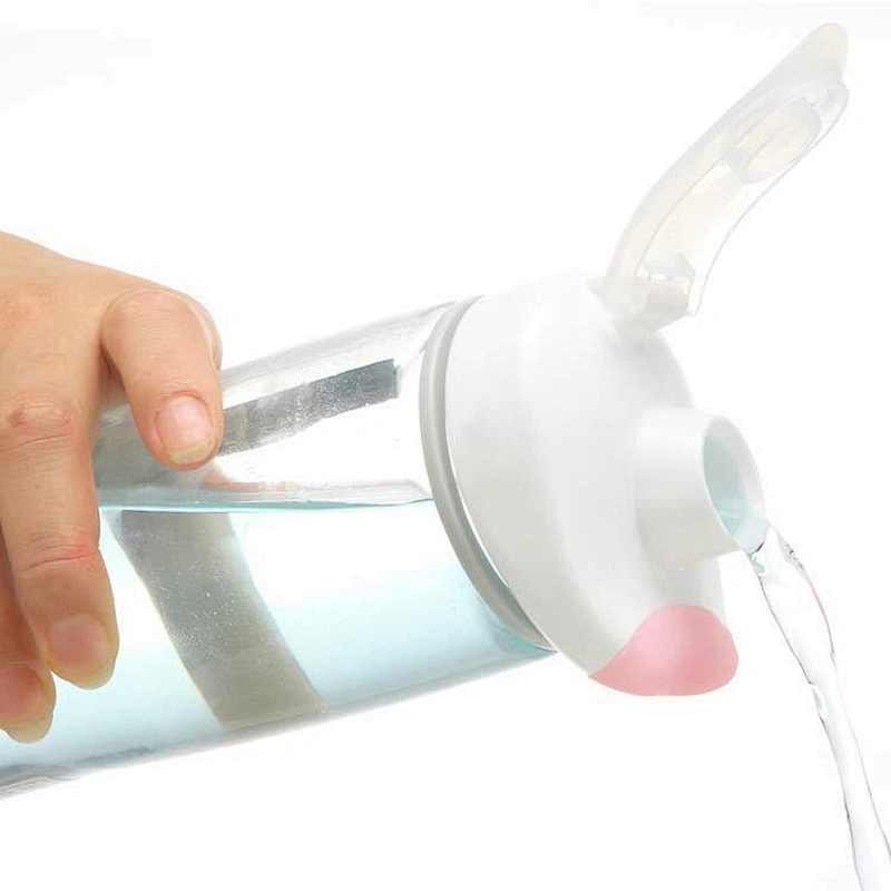 free sample portable drink bottle transparency sport water bottle  with smooth cup thread for gym and outdoor activities