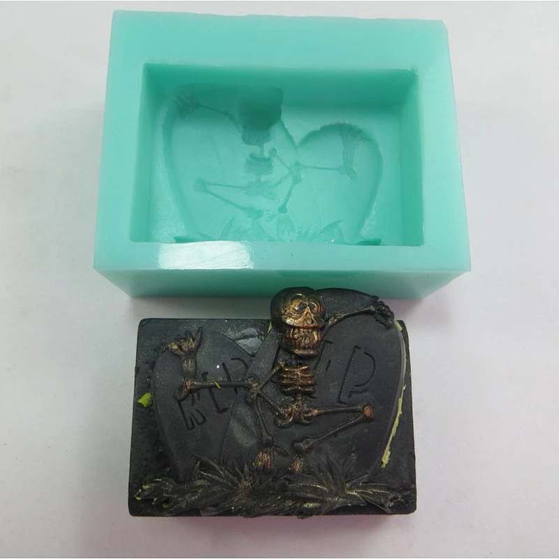skeleton Silicone Soap Mold Halloween mold PRZY