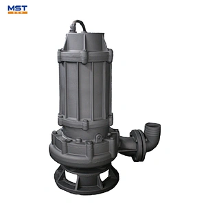 Solids handling centrifugal submersible pump