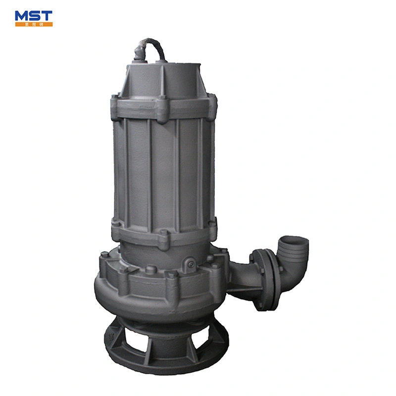 Solids handling centrifugal submersible pump