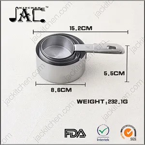 Colorfulstainless Steel Stackable Measuring Cup Sets