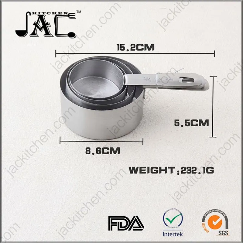 Colorfulstainless Steel Stackable Measuring Cup Sets