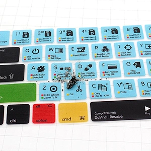 Ali baba Online Shopping Soft davinci Resolve Shortcuts Silicone Keyboard Cover for macbook pro skin For macbook pro touch bar