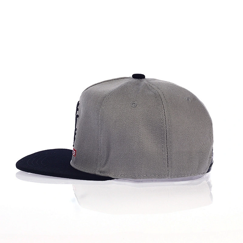 Custom snapback brim 6 panel 3d embroidery snapback hat and cap
