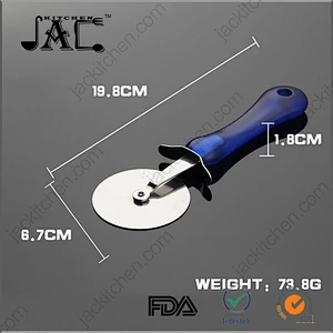 Good Grip Handle Strong Stainless Steel Pizza Chopper Cutter