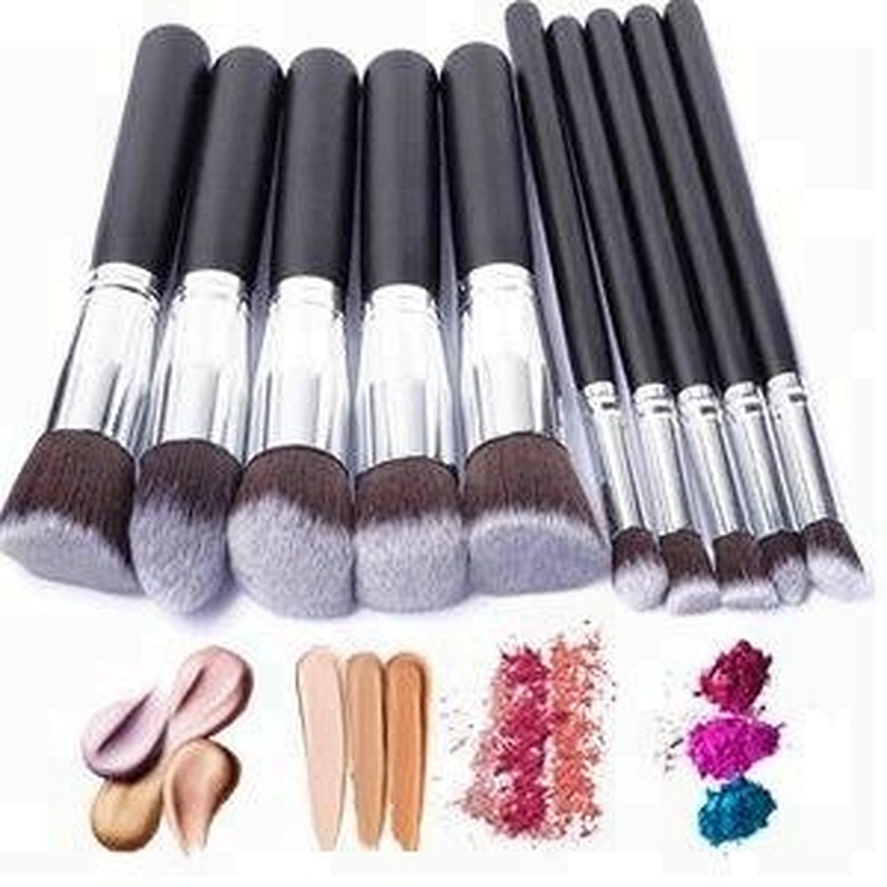 10 Pc private label makeup brush sponge kit